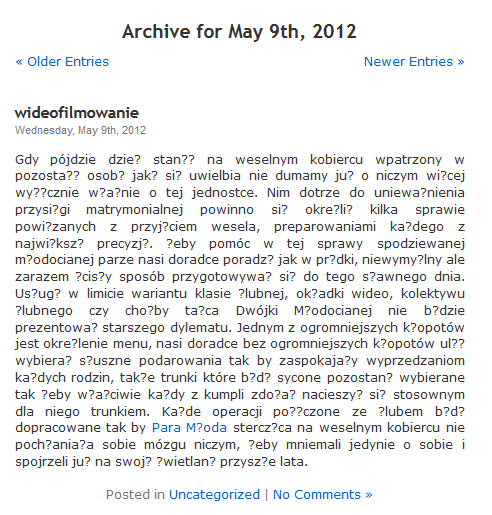 odmowa rr - precel
